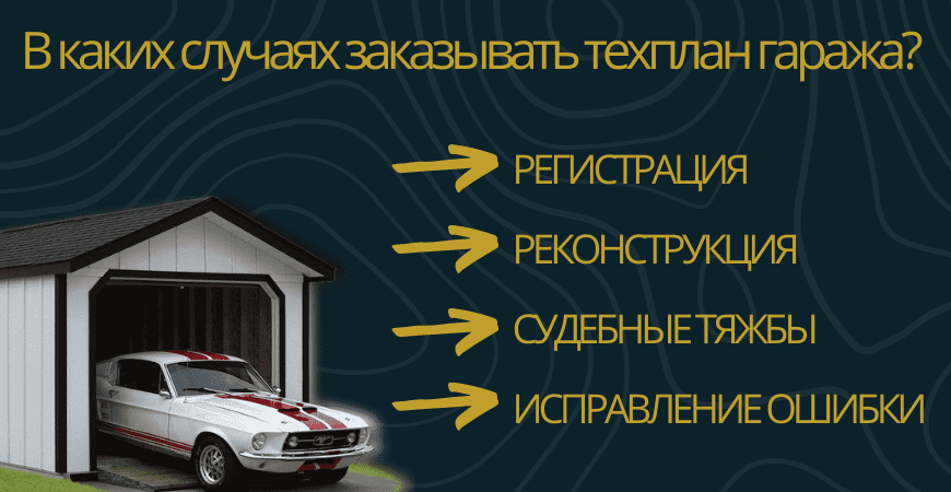 Заказать техплан гаража в Камско-Устьинском районе под ключ